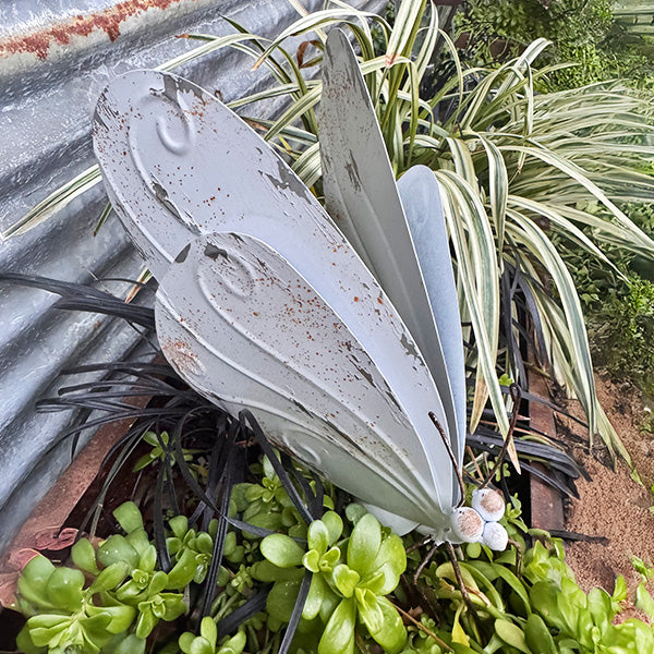 Indoor/Outdoor Distressed Metal Butterfly
