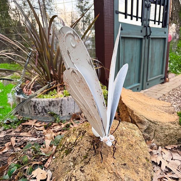 Indoor/Outdoor Distressed Metal Butterfly