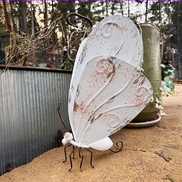Indoor/Outdoor Distressed Metal Butterfly