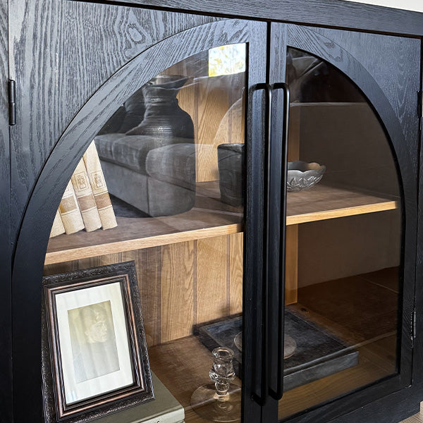 64 Inch Arch Four Door Sideboard Media Cabinet