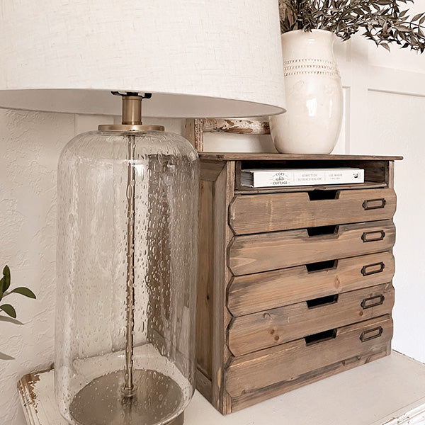 Rustic Wooden Filing Organizer