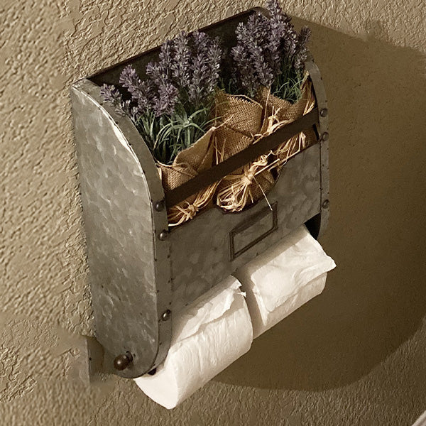 Distressed Metal Bathroom Caddy
