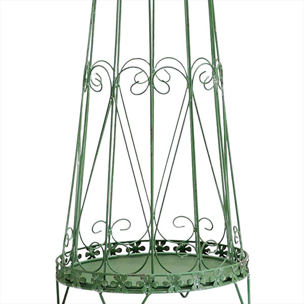 Green Garden Trellis Obelisk, Set of Two