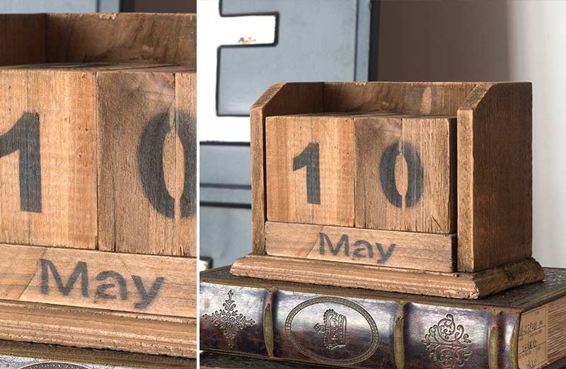 Wooden Block Calendar