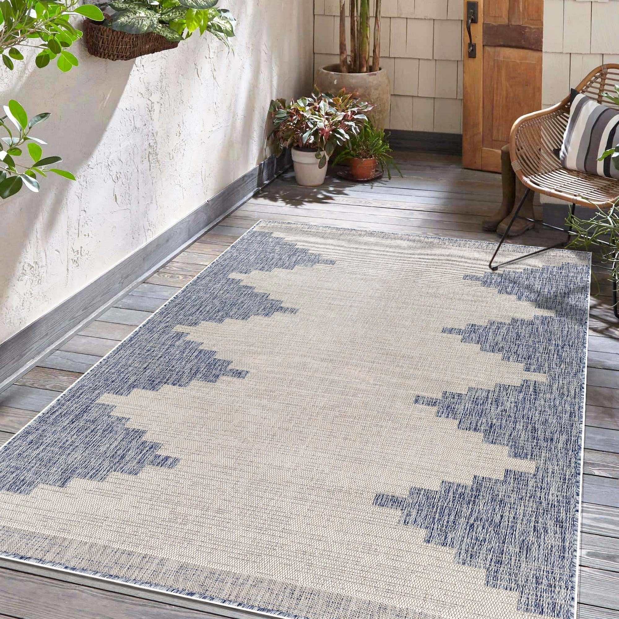Blue Outdoor Rug