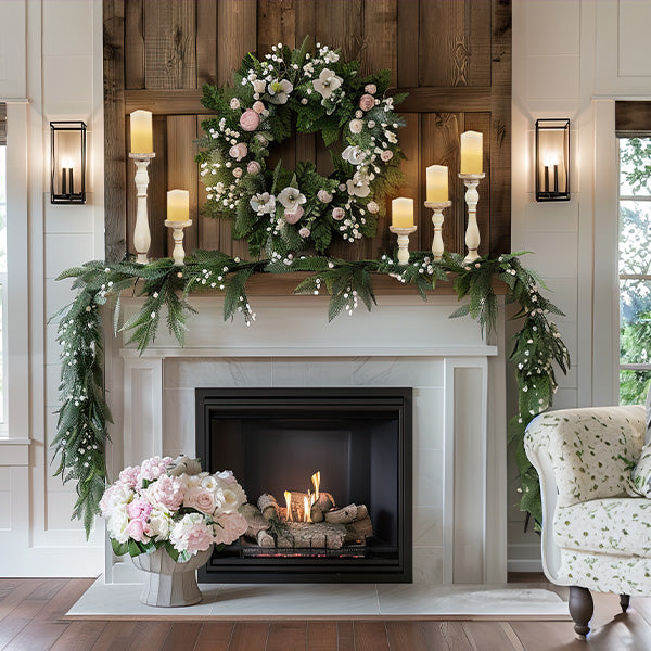 Chunky Hand Carved Wood Candle Holders, Set of 5 | Choose Your Color