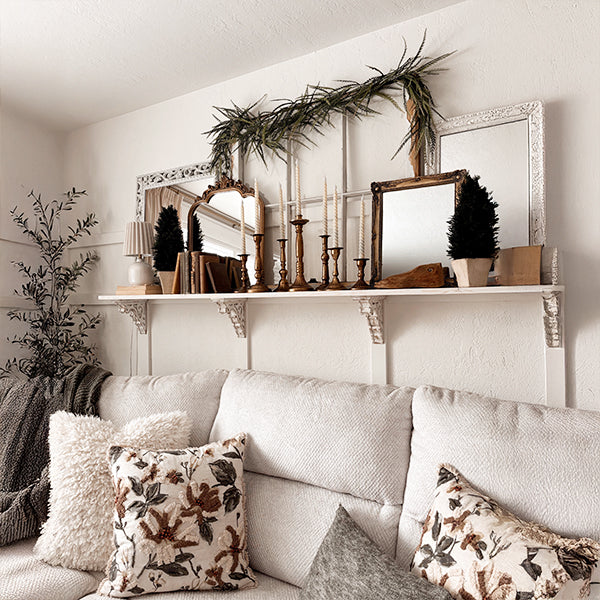 Antique Gold Finish Candle Holders, Set of Eight