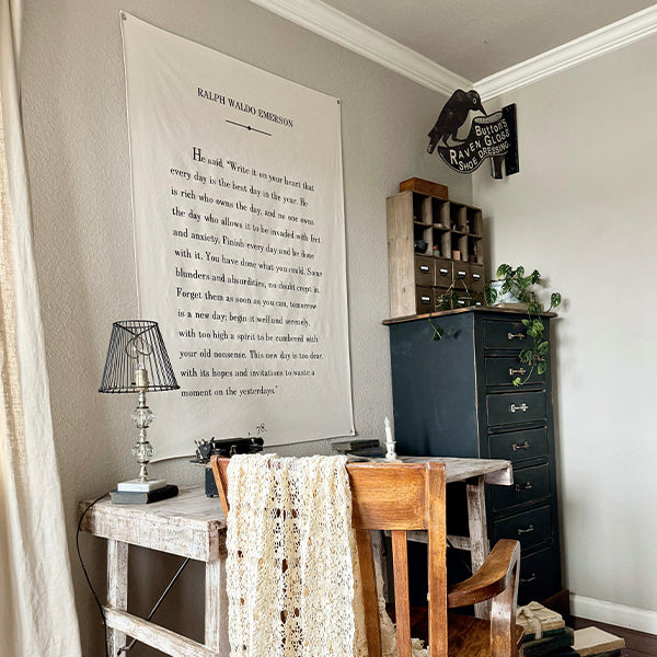 51 Inch Ralph Waldo Emerson Hanging Wall Decor