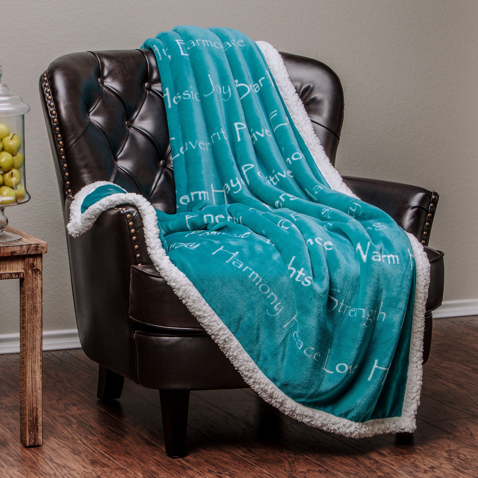 Gift Faux Fur Comfort Words Throw Blanket-Tolkye