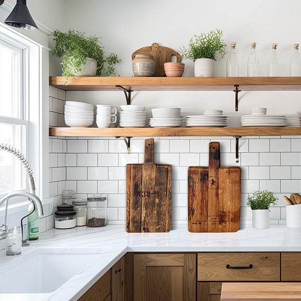 Whiskey and Wine Barrel Charcuterie Board, Pick Your Style