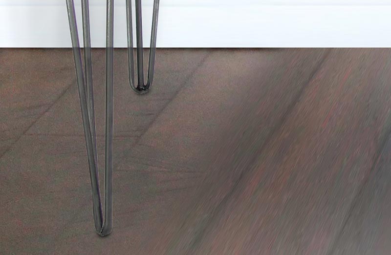 *HUGE* Wooden Chevron Console Table