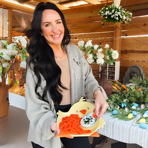 Chirpy Chick and Egg Serving Plate, Set of Two