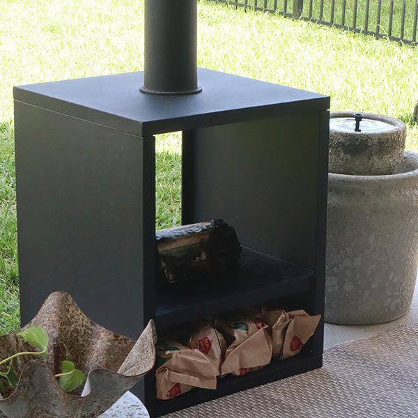 Black Metal Outdoor Chiminea