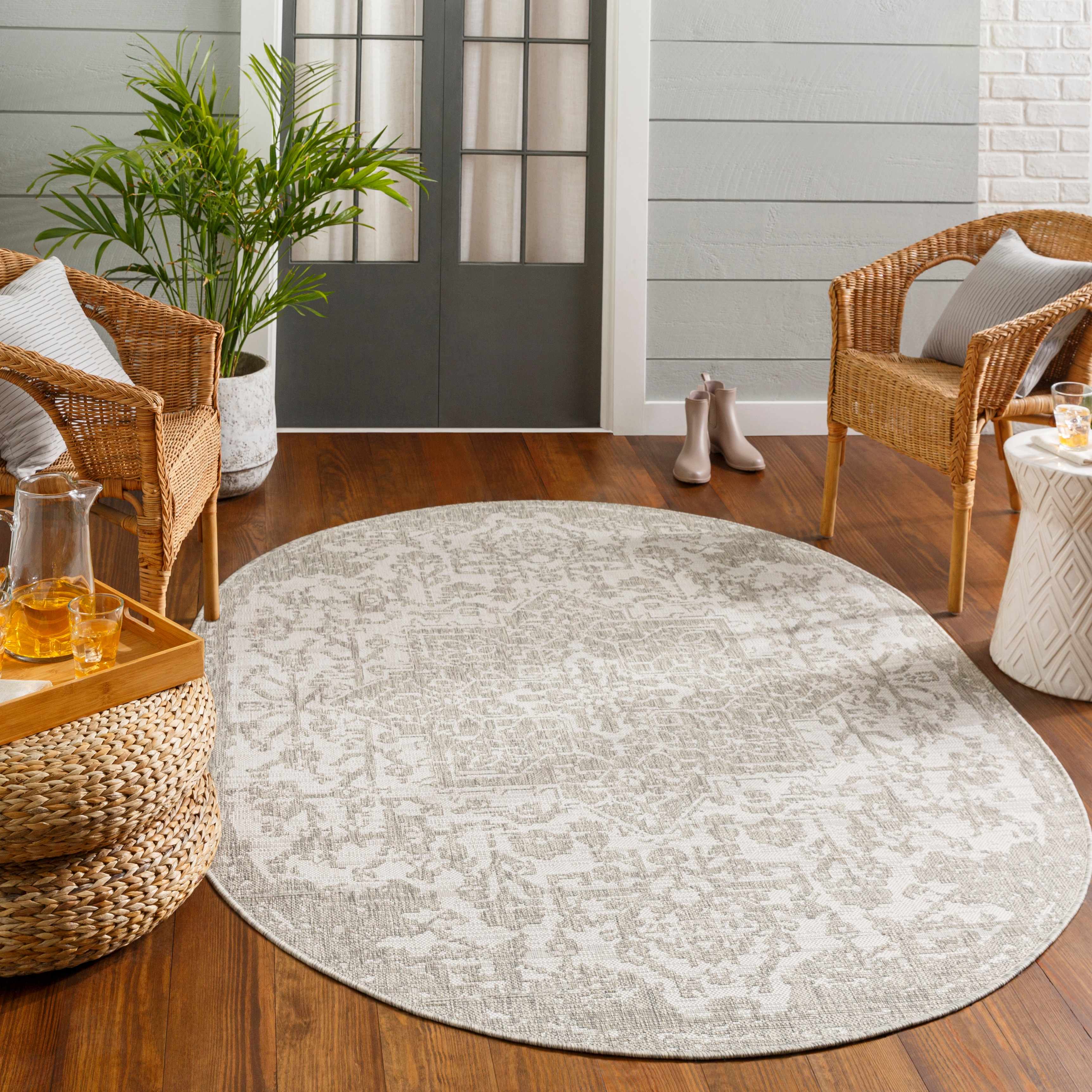Beige Outdoor Rug