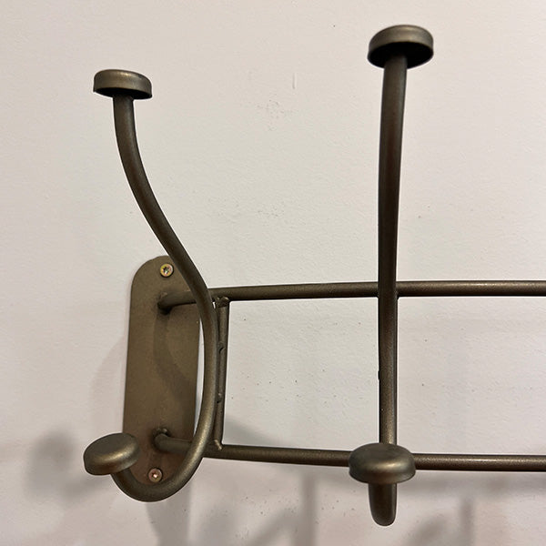 Curved Metal 5-Hook Wall Rack