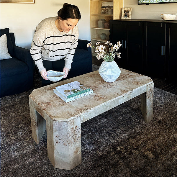 Burl Wood Coffee Table