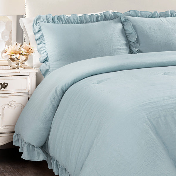 Spring Refresh Ruffled Edge Comforter Set, Choose Your Style/Size