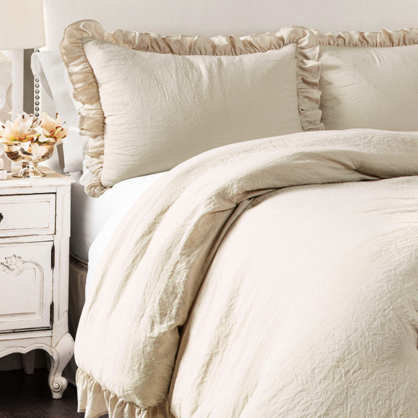 Spring Refresh Ruffled Edge Comforter Set, Choose Your Style/Size