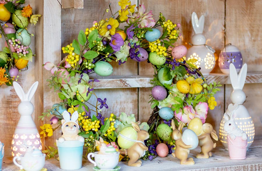 Easter Egg Wreath, Pick Your Style