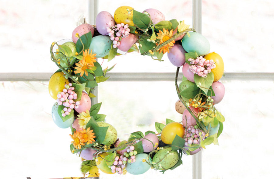 Easter Egg Wreath, Pick Your Style