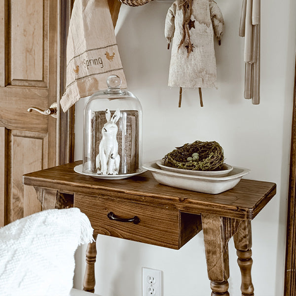 Catherine Wood Table with Drawer