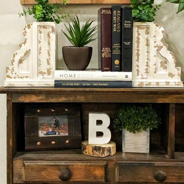 Chippy Vase Corbel Bookends  Set of 2