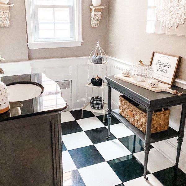 43 Inch Distressed 3 Tiered Shelving Unit