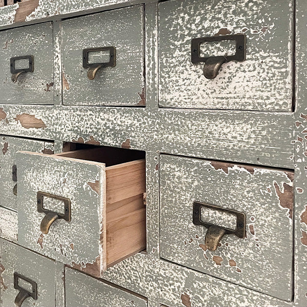 Vintage Inspired Library Card File Cabinet
