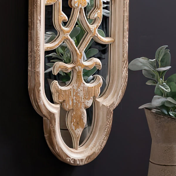 Fleur De Lis Distressed Accent Mirror