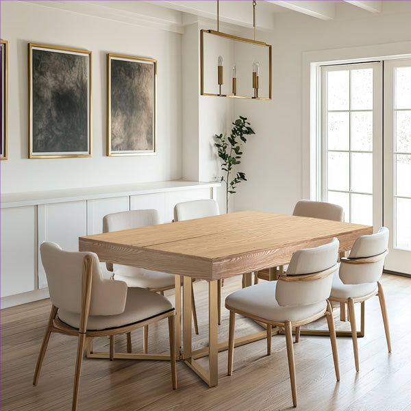 55 Inch Transforming Wood Table to Desk