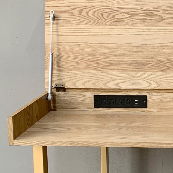 55 Inch Transforming Wood Table to Desk