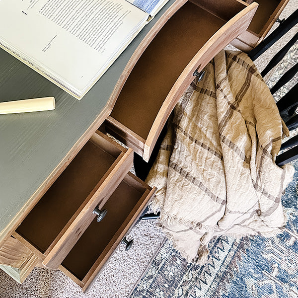 5 Drawer Executive Wood Desk