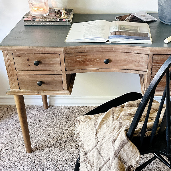 5 Drawer Executive Wood Desk