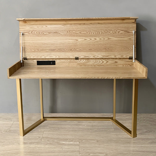 55 Inch Transforming Wood Table to Desk