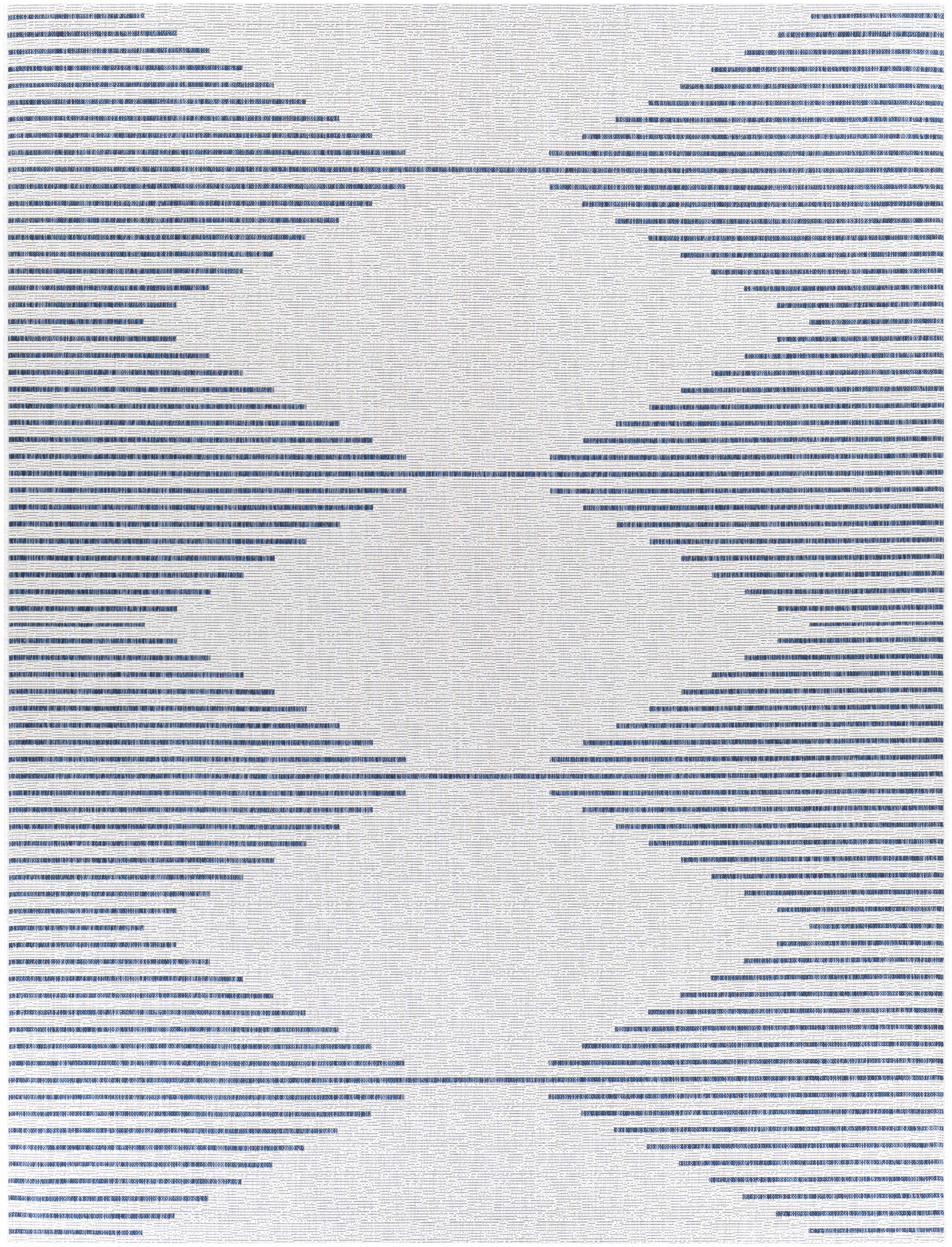 Blue and Cream Outdoor Rug