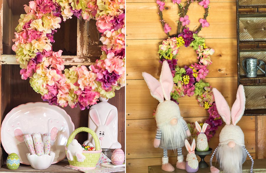 Easter Hydrangea Wreath, Pick Your Style