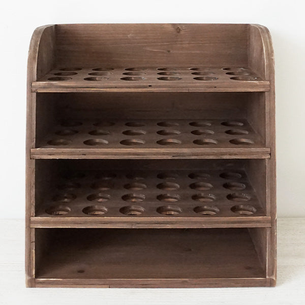 Four Tiered Wooden Egg Shelf