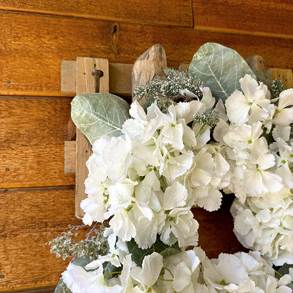 Hydrangea and Magnolia Wreath