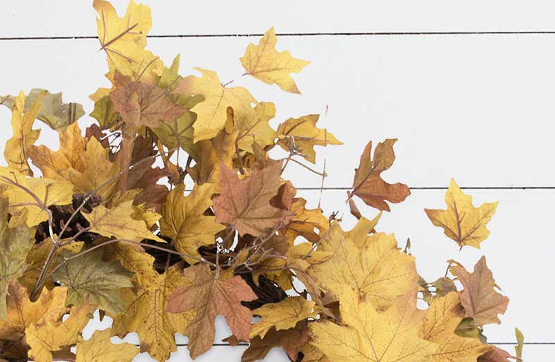 Maple Leaf and Pinecone Wreath