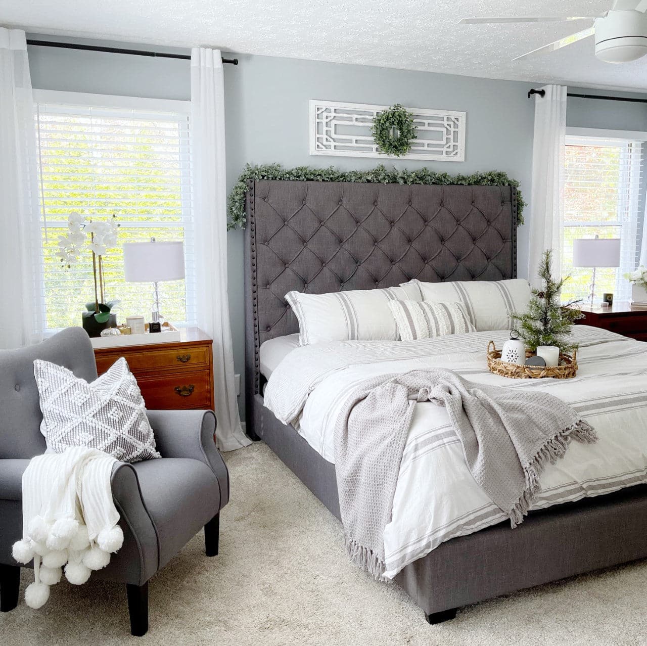 Waffle Cotton Knit Tassel Fringe Throw-Tolkye