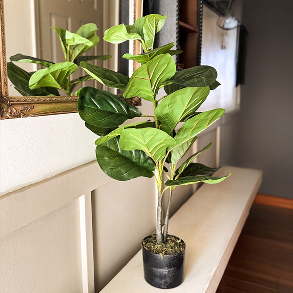 38 Inch Faux Fiddle Leaf Fig with Pot