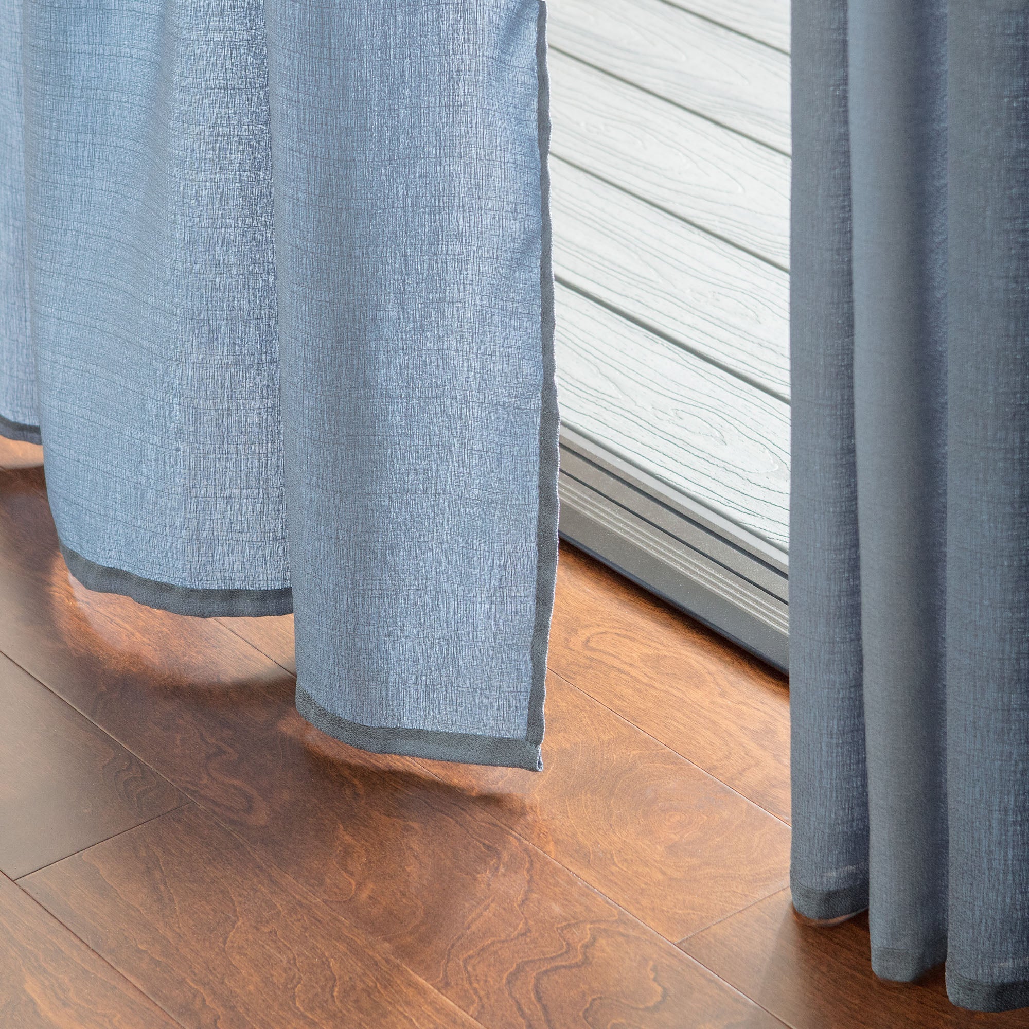 Faux Belgian Flax Solid Curtains-Tolkye