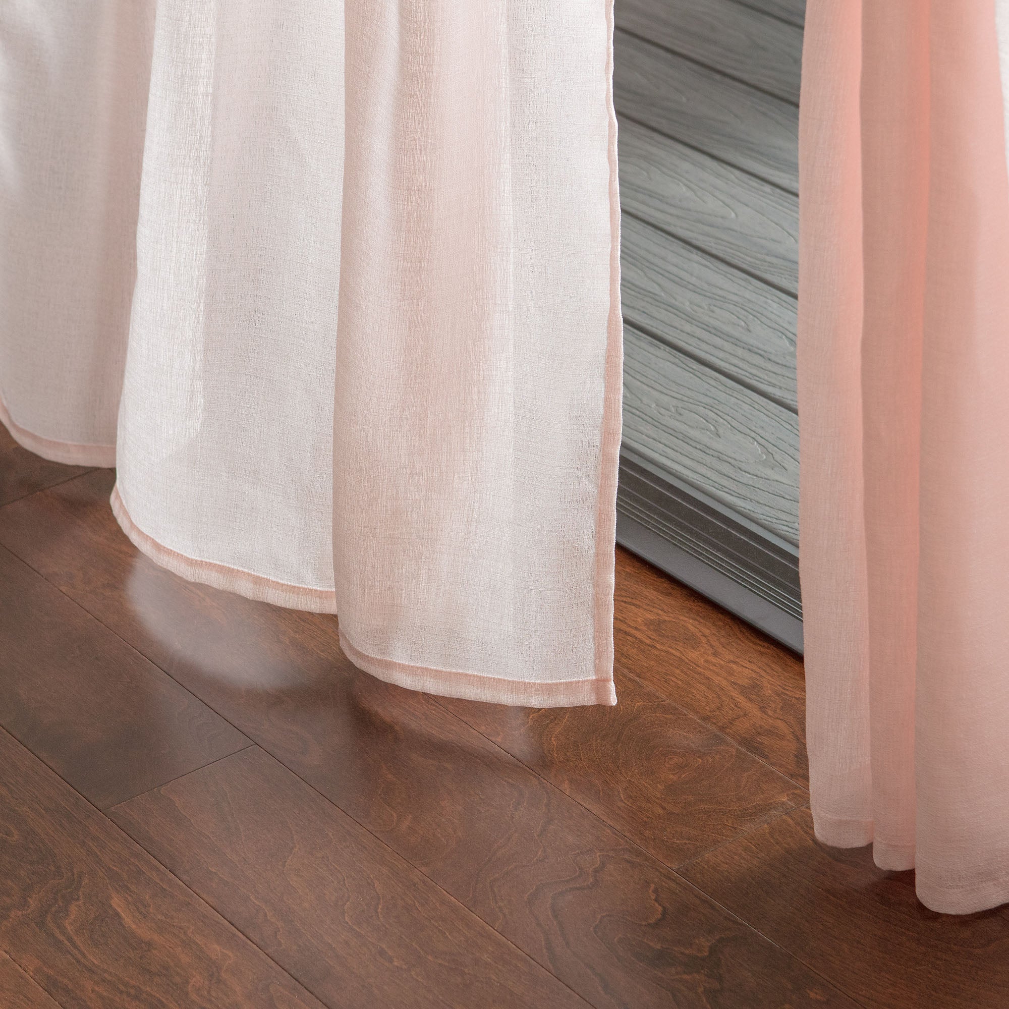 Faux Belgian Flax Solid Curtains-Tolkye