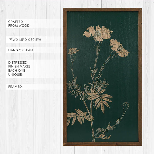 Botanical Elegance Framed Floral Wall Art
