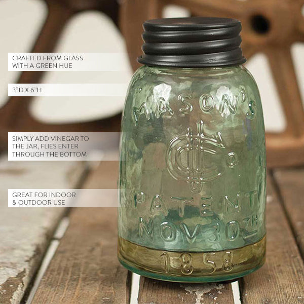 Mason Jar Fruit Fly Trap