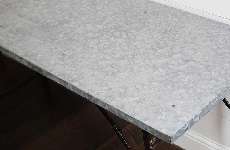 *HUGE* Distressed Galvanized Metal Table