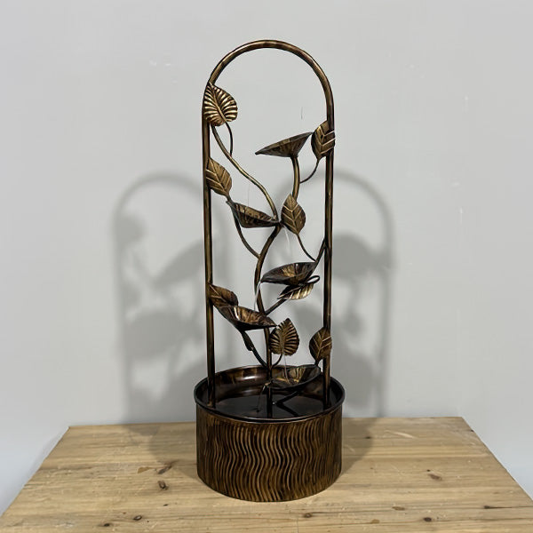 Cascading Leaves Outdoor Fountain