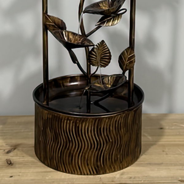 Cascading Leaves Outdoor Fountain