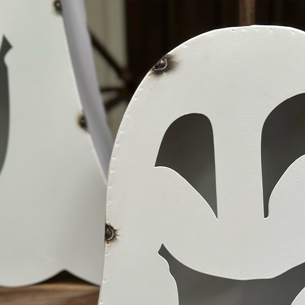 Metal Friendly Ghost Lanterns, Set of 3