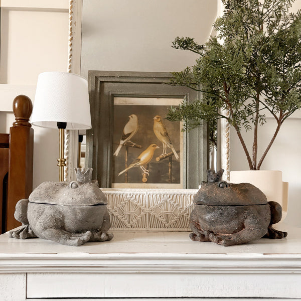 Crowned Frog Mini Storage Box, Set of 2